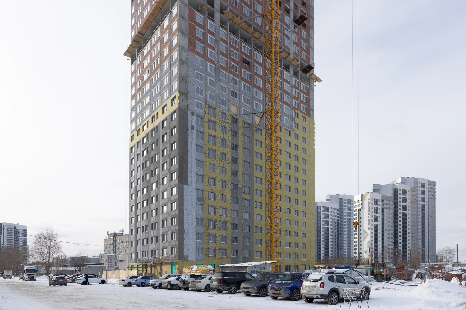 Шарташ Парк

Первая башня

занимаемся кровельными работами
выполняем кладку стен на 27 этаже, техэтаже и кровле
устанавливаем окна на 24 этаже
работаем над стяжкой пола на 11 этаже
ставим двери в квартирах на 5 этаже
кладём плитку в местах общего пользования и санузлах в квартирах до 5 этажа
приступили к устройству горизонтальной разводки сантехники в санузлах
монтируем спринклерную систему пожаротушения на 7 этаже

Фотография загружена 15 февраля 2026 года.