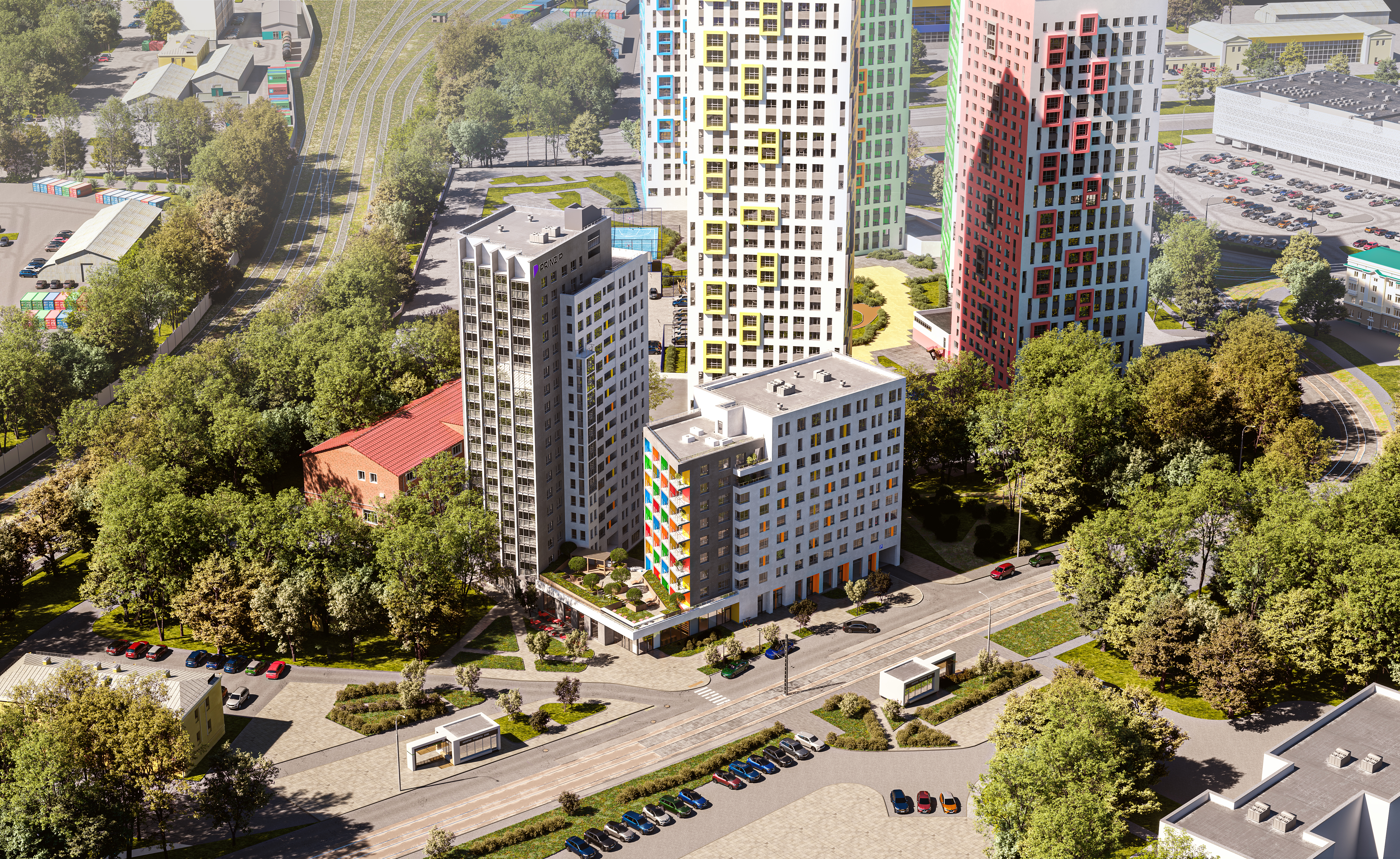 Архитектура
в духе супрематизма