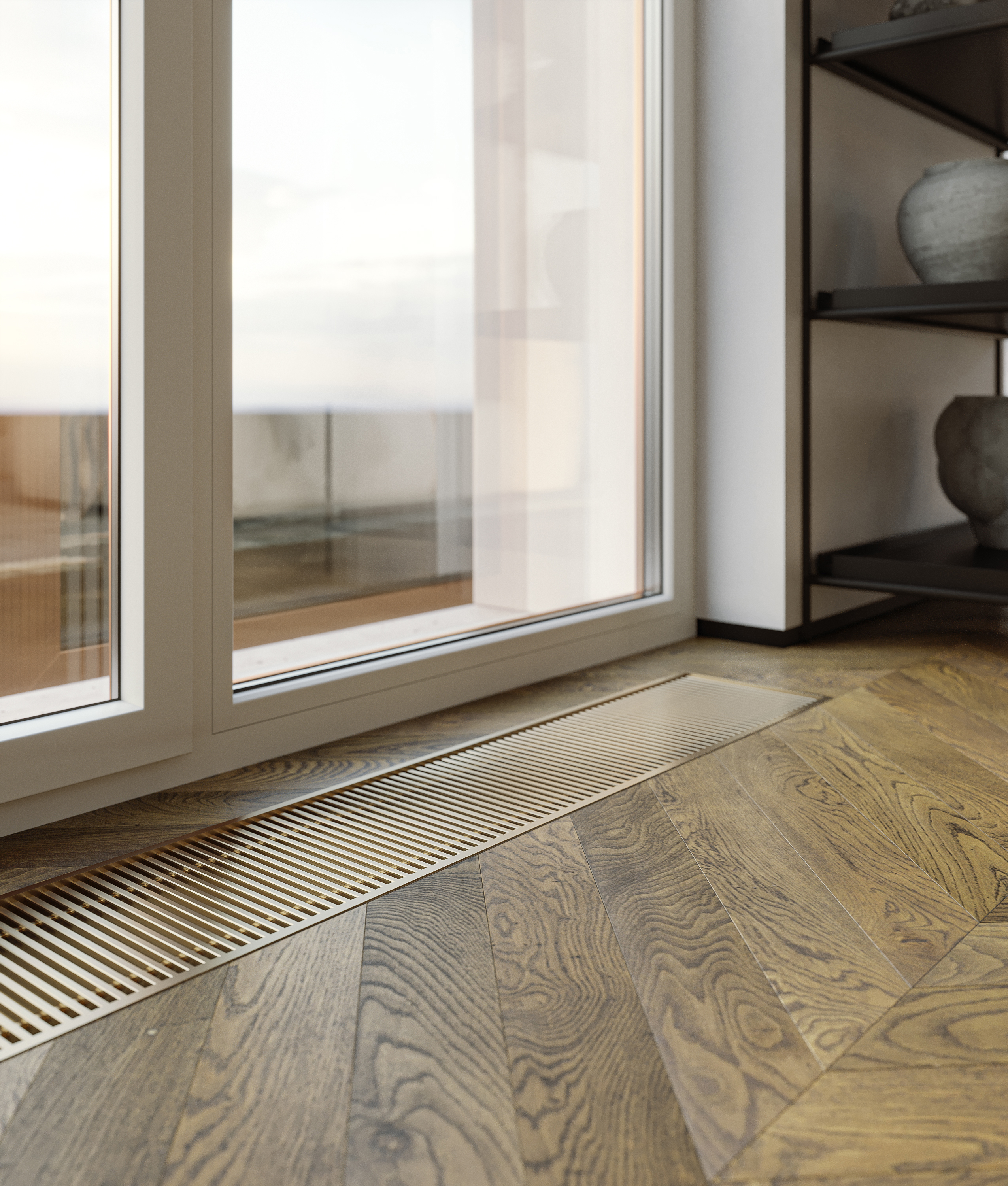 Внутрипольные конвекторы